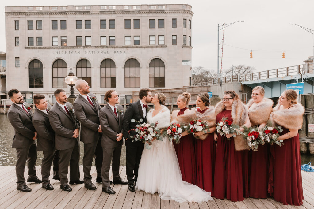 City Flats Port Huron Bridal Party Photos