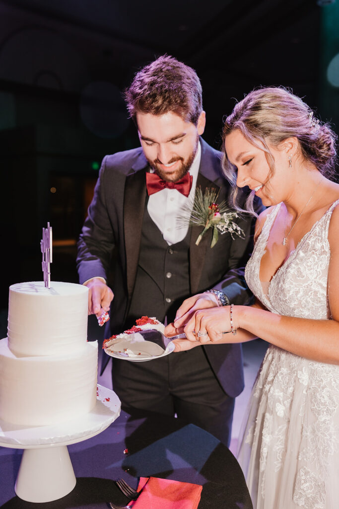 bride and groom at city flats in port huron michigan